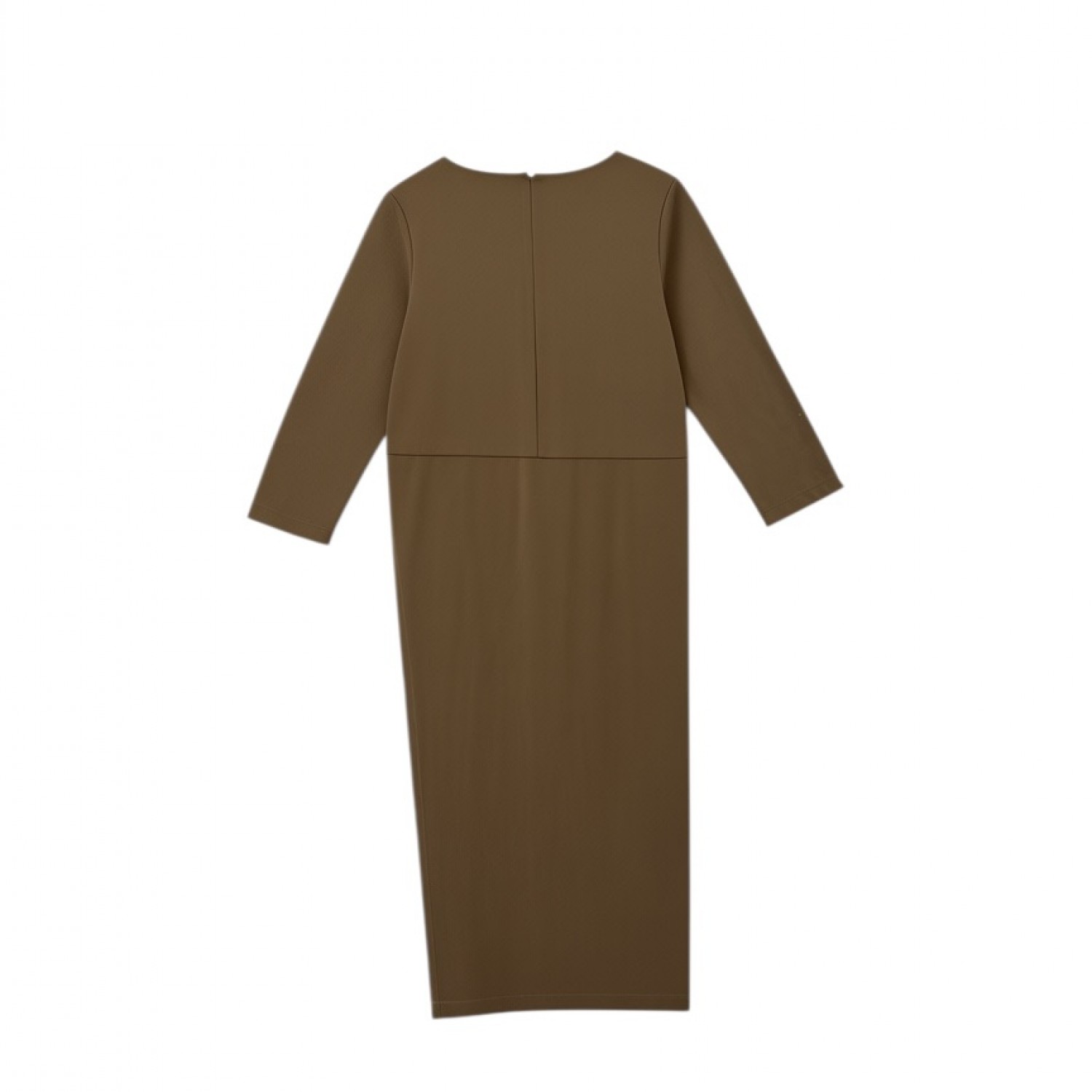 Brown Minimal Long Sleeve Dress / Pre-Owned